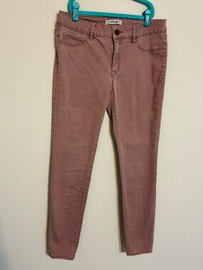 Refuge Women's Mauve Skinny Jeans Cotton Blend 6